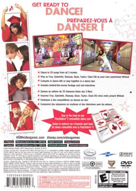Disney High School Musical 3 - Senior Year Dance! box cover back
